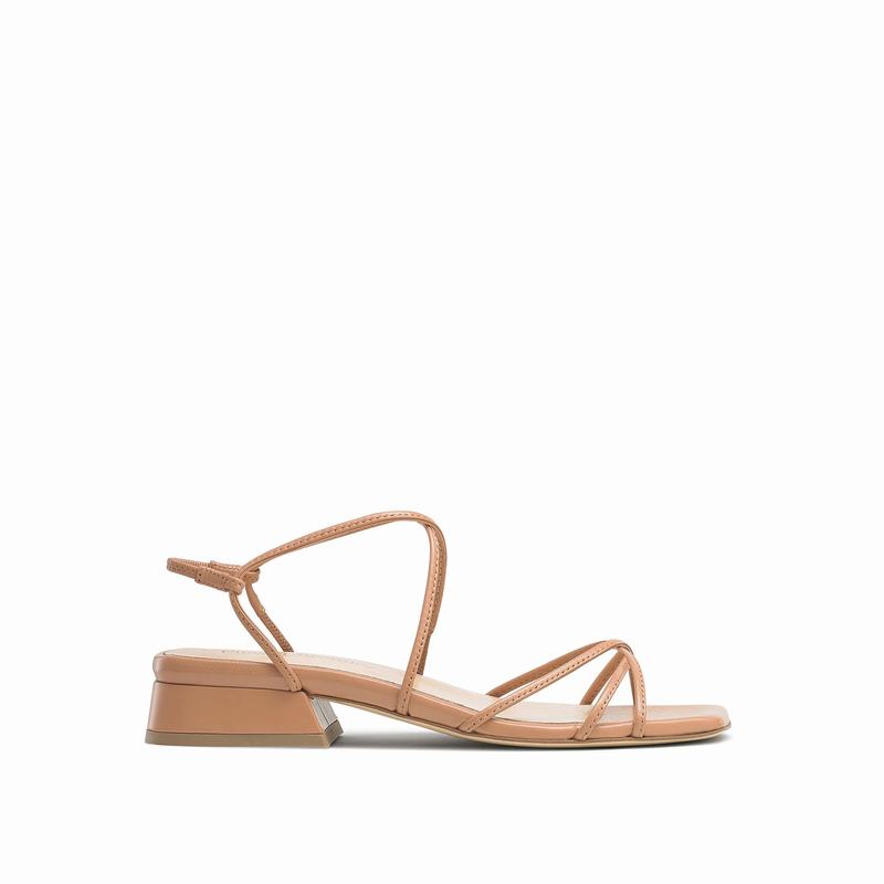 Russell & Bromley Airstrip Womens Square Toe Sandals Brown |XOP2927ZO|